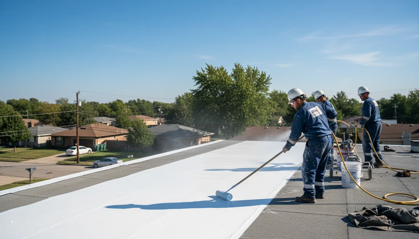 Commercial roof coating in Sorento, IL near me